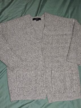 Gray Cardigan W/Pockets